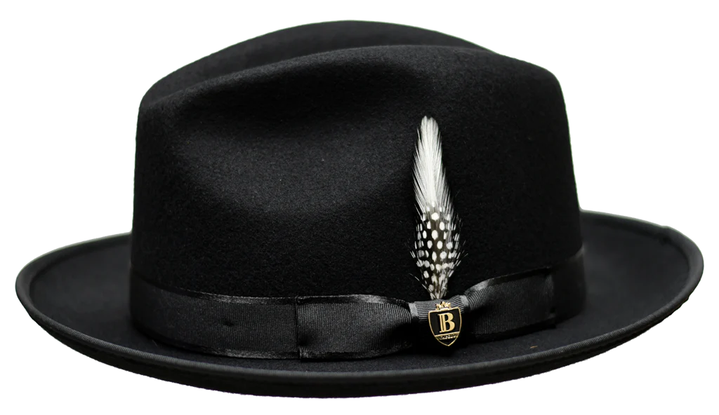 Bruno Capelo Hi Boi Black/Black Hat - Distinctive Headwear in Classic Black