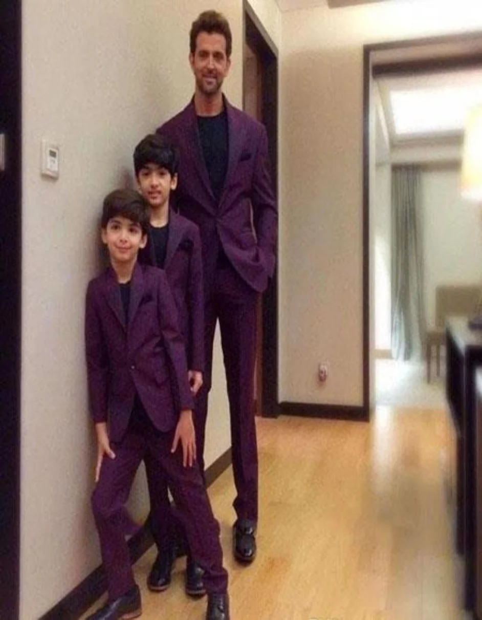 Burgundy Father ~ Dad And Son Matching Suits