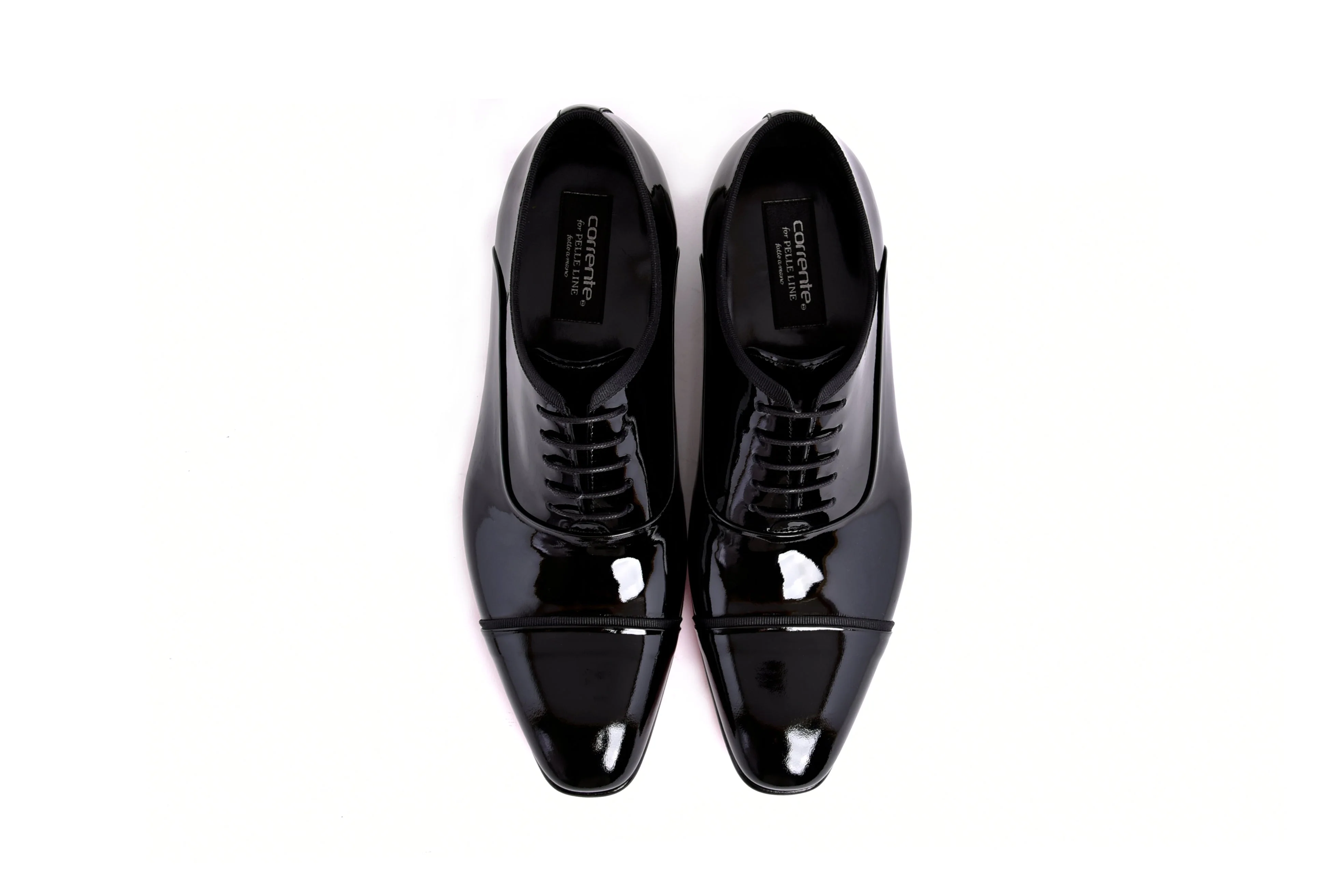 C0001102- 7368P Cap toe lace up - Black Patent - Image 3