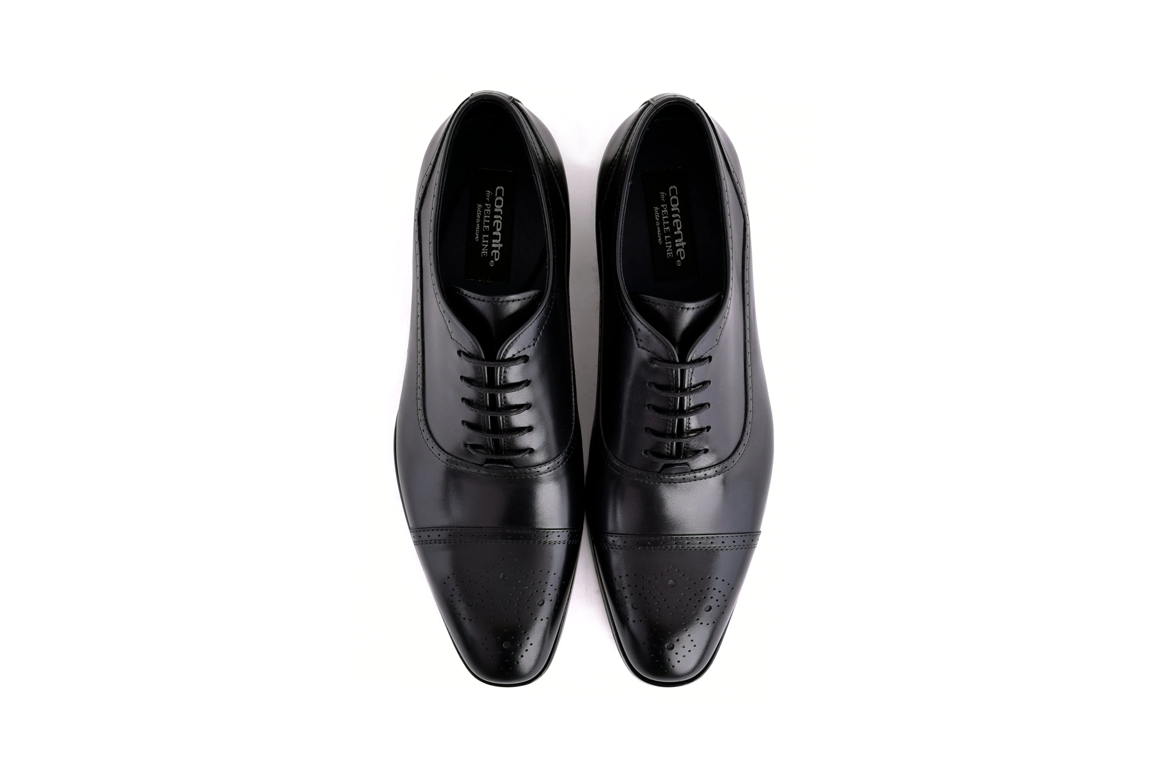 C0001104-7960 Perforated Cap toe lace up- Black - Image 5
