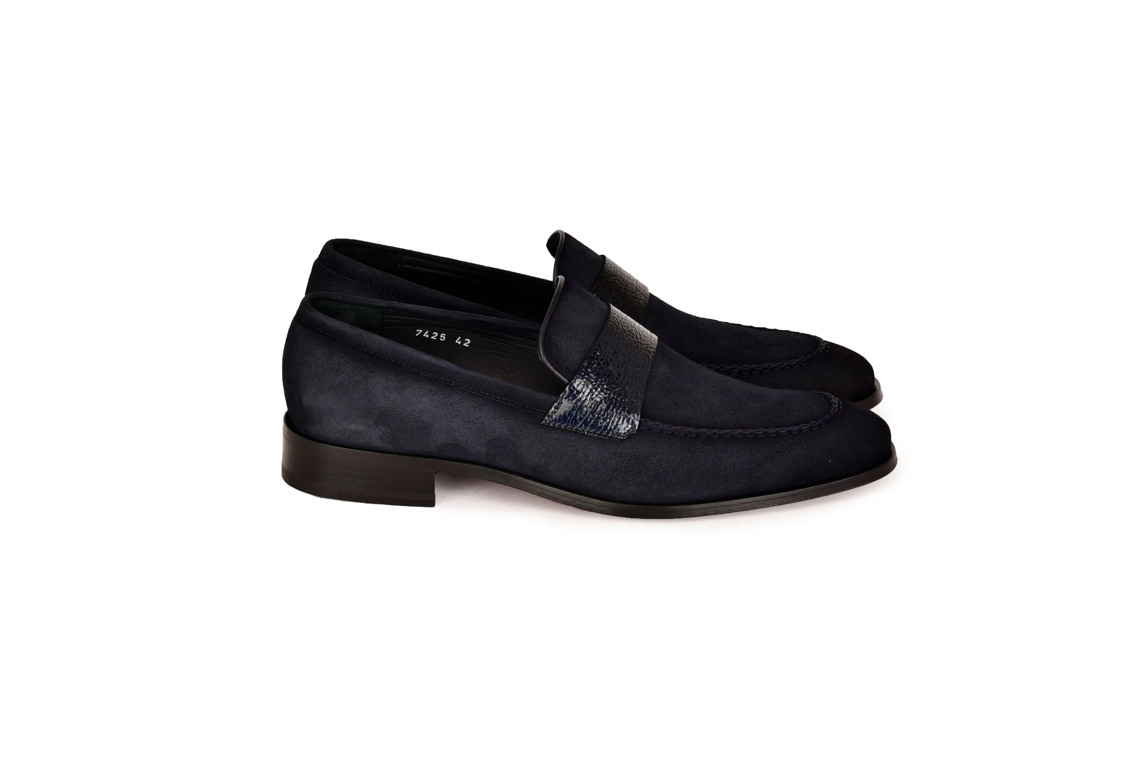 C000212-7425S Loafer-Navy Suede - Image 2