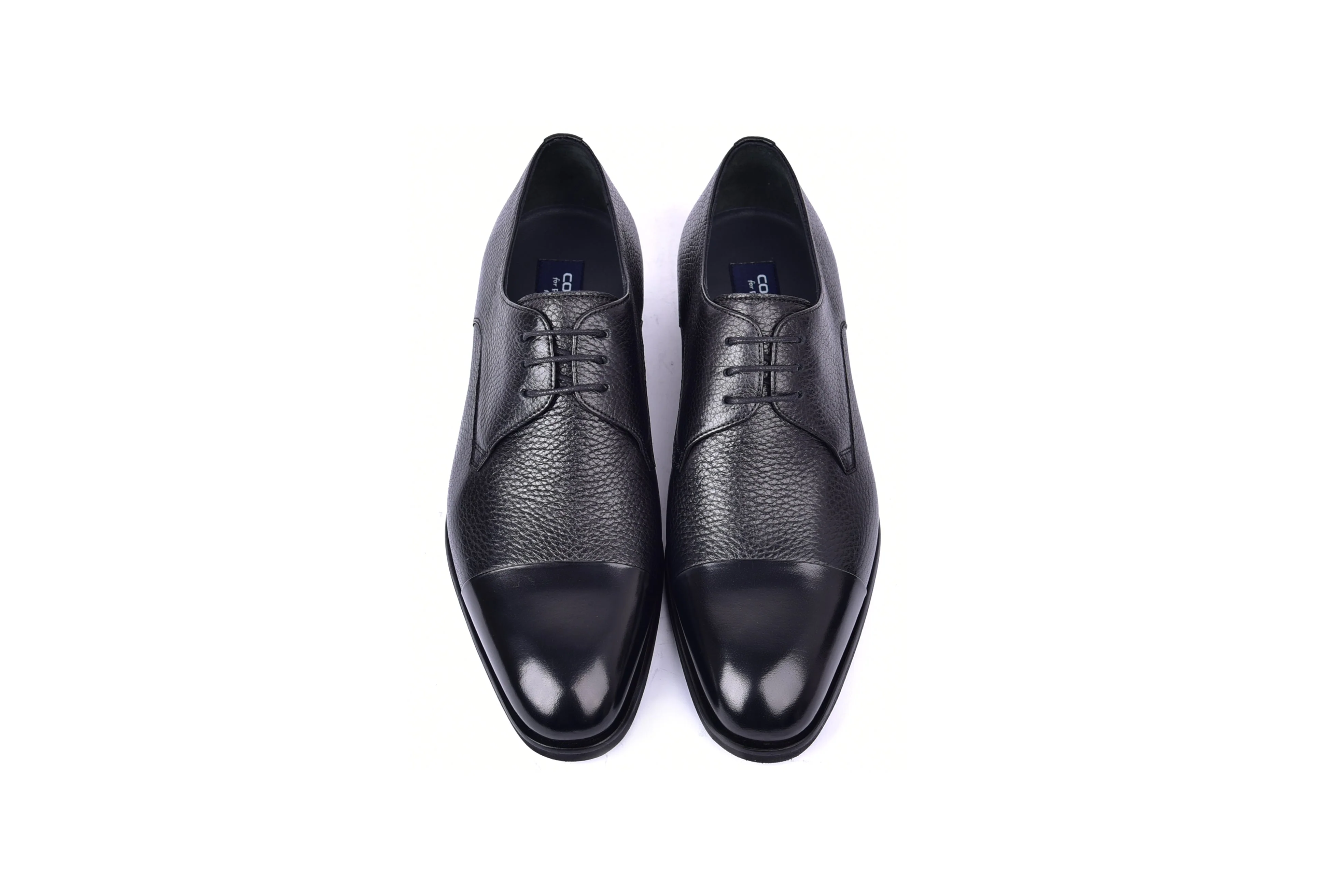 C001105-6793 Cap Toe Deer Skin- Black - Image 4