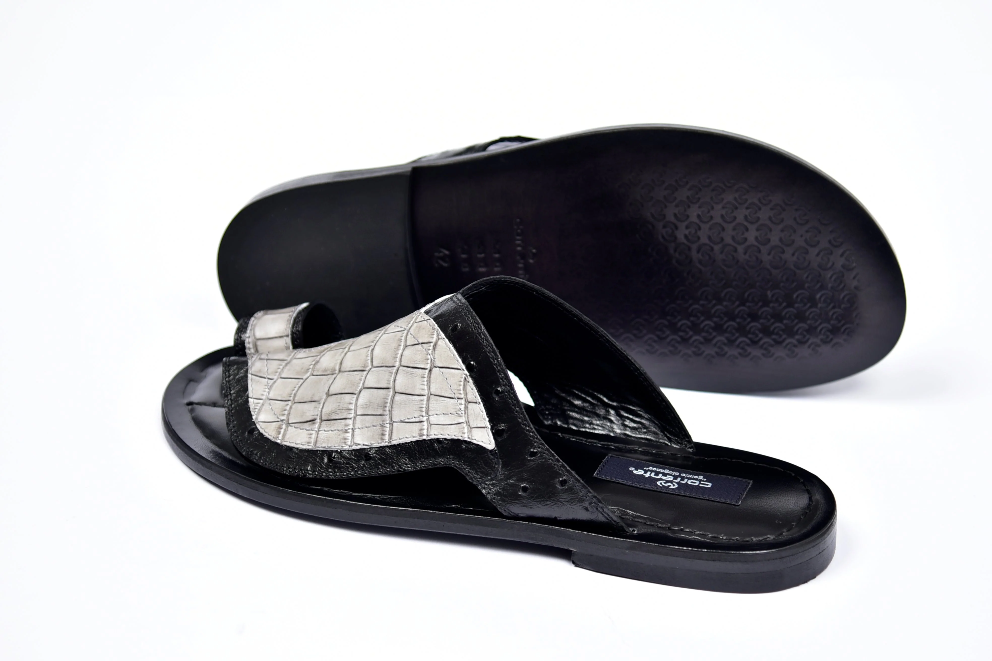 C0061-Corrente 5831 Sandal- Black-Grey - Image 3