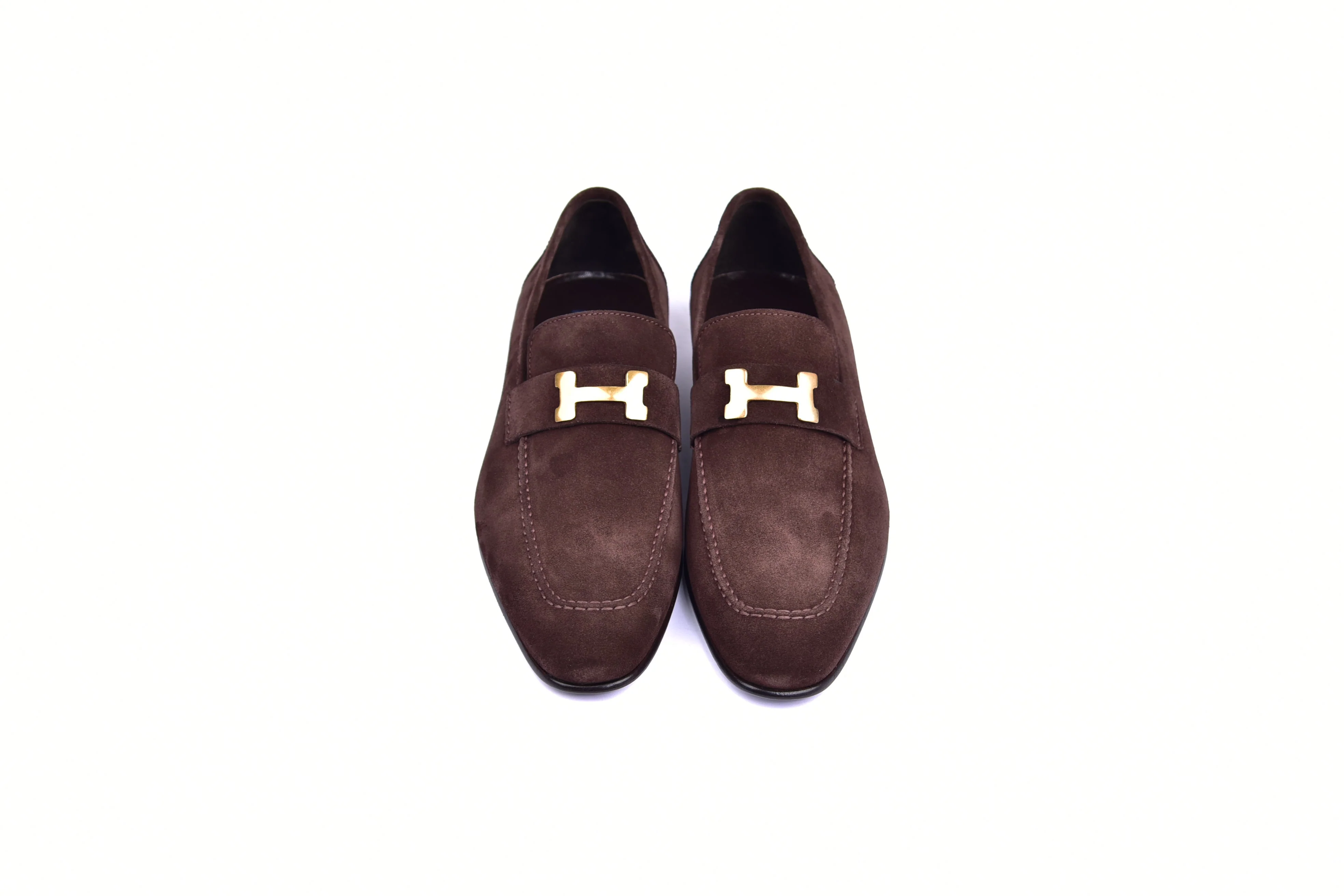 C02010-5760S H buckle Brown Suede - Image 4