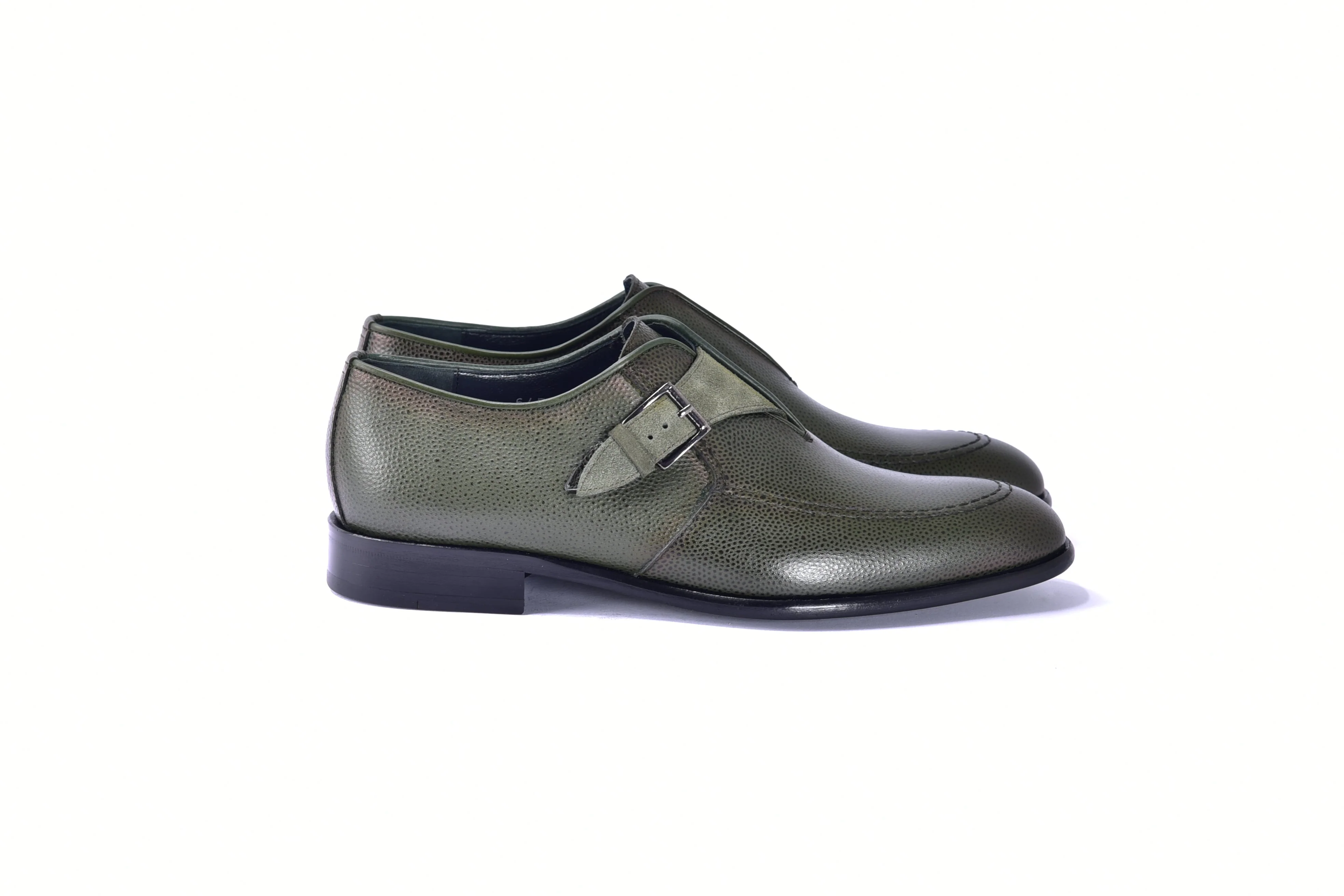 C052-6471 Monk strap-Green - Image 2