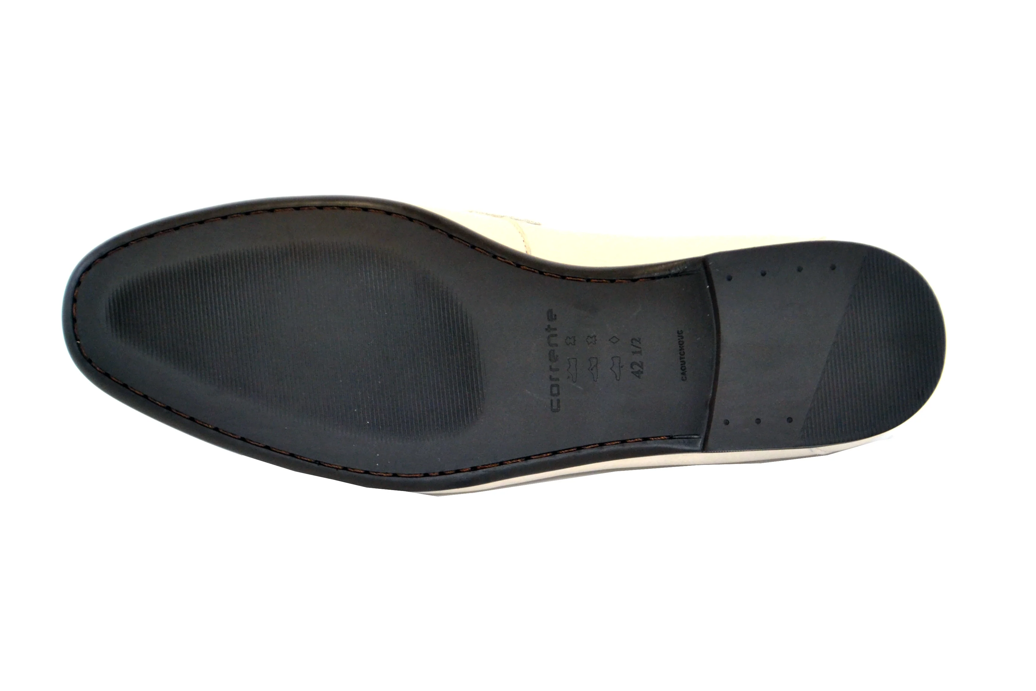 C162-5532 Full Deer skin Loafer- Beige - Image 3