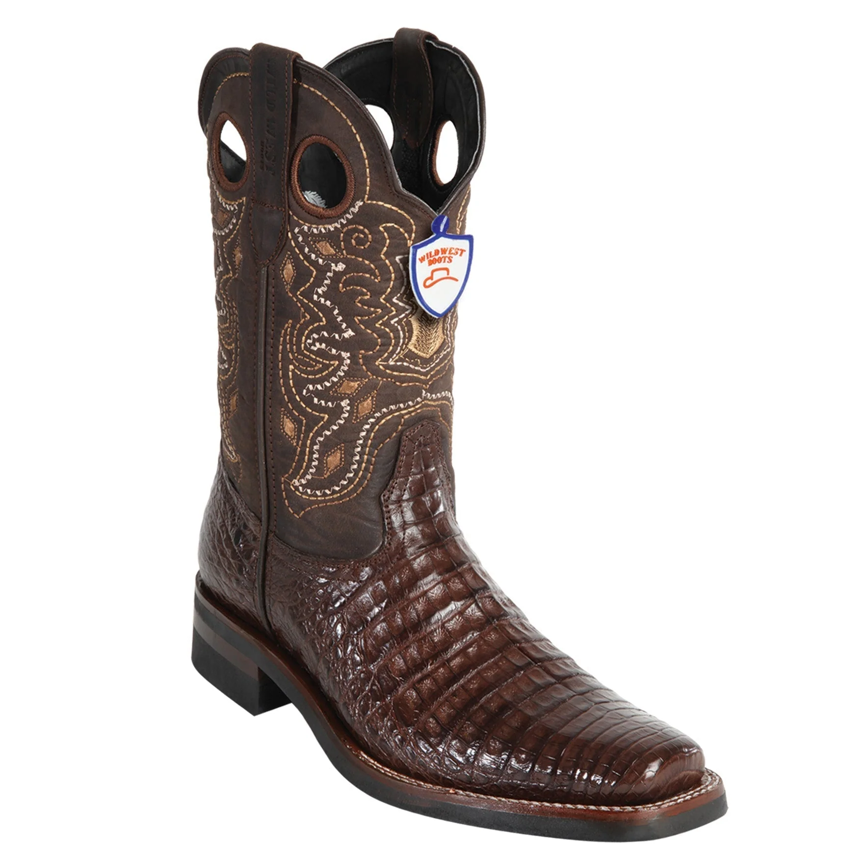 Mens Caiman Square Toe Boots - Image 2