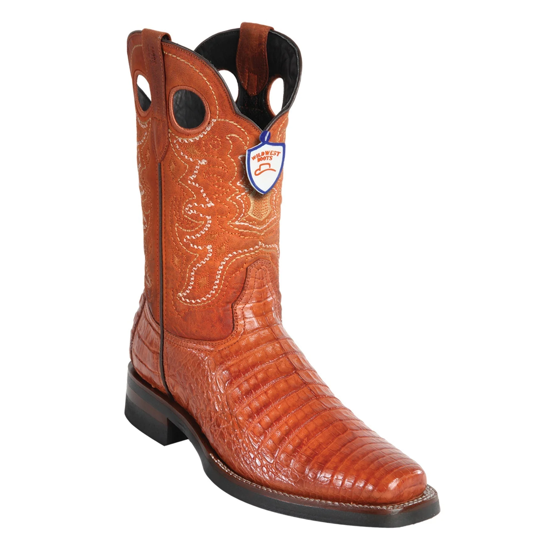 Mens Caiman Square Toe Boots - Image 3
