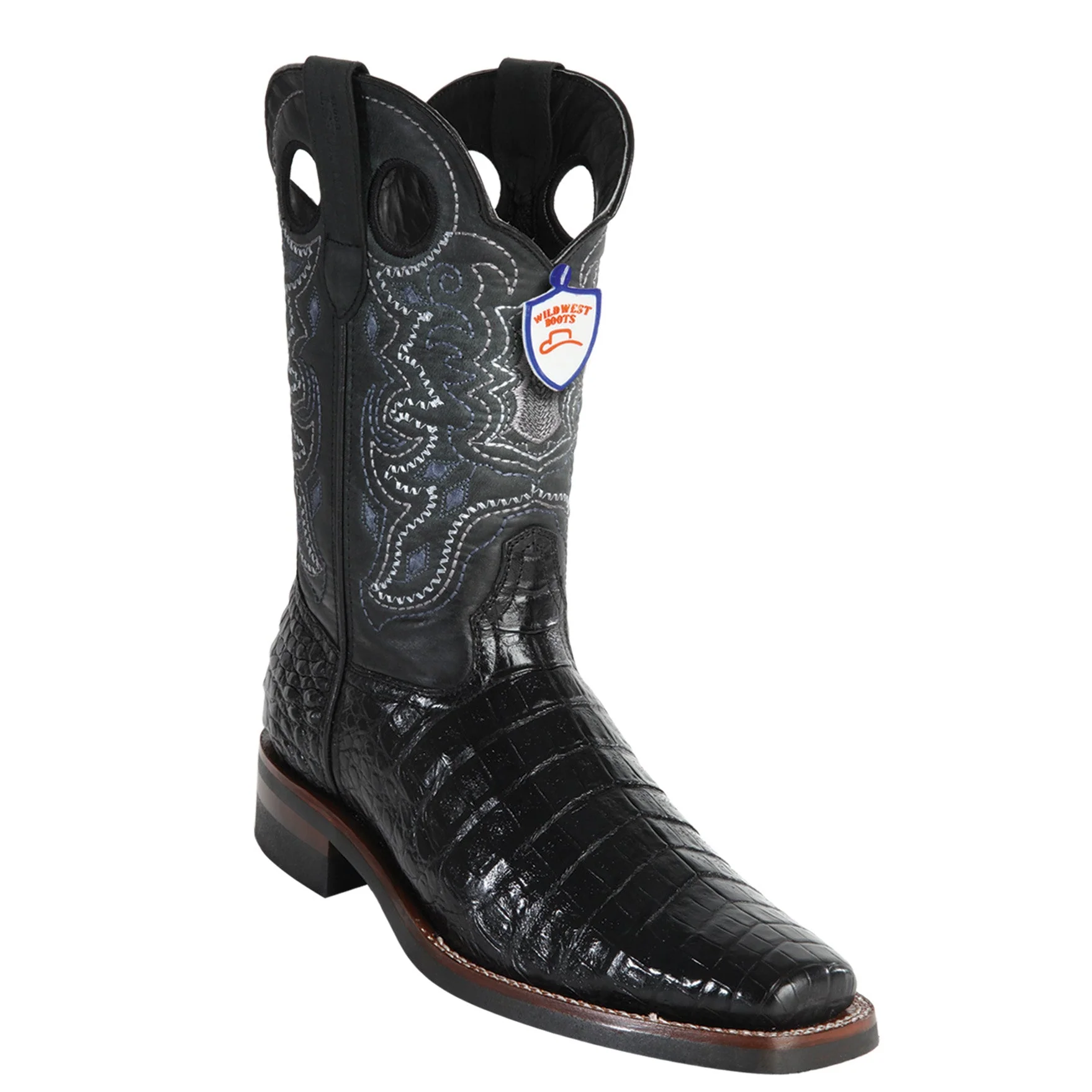 Mens Caiman Square Toe Boots - Image 4