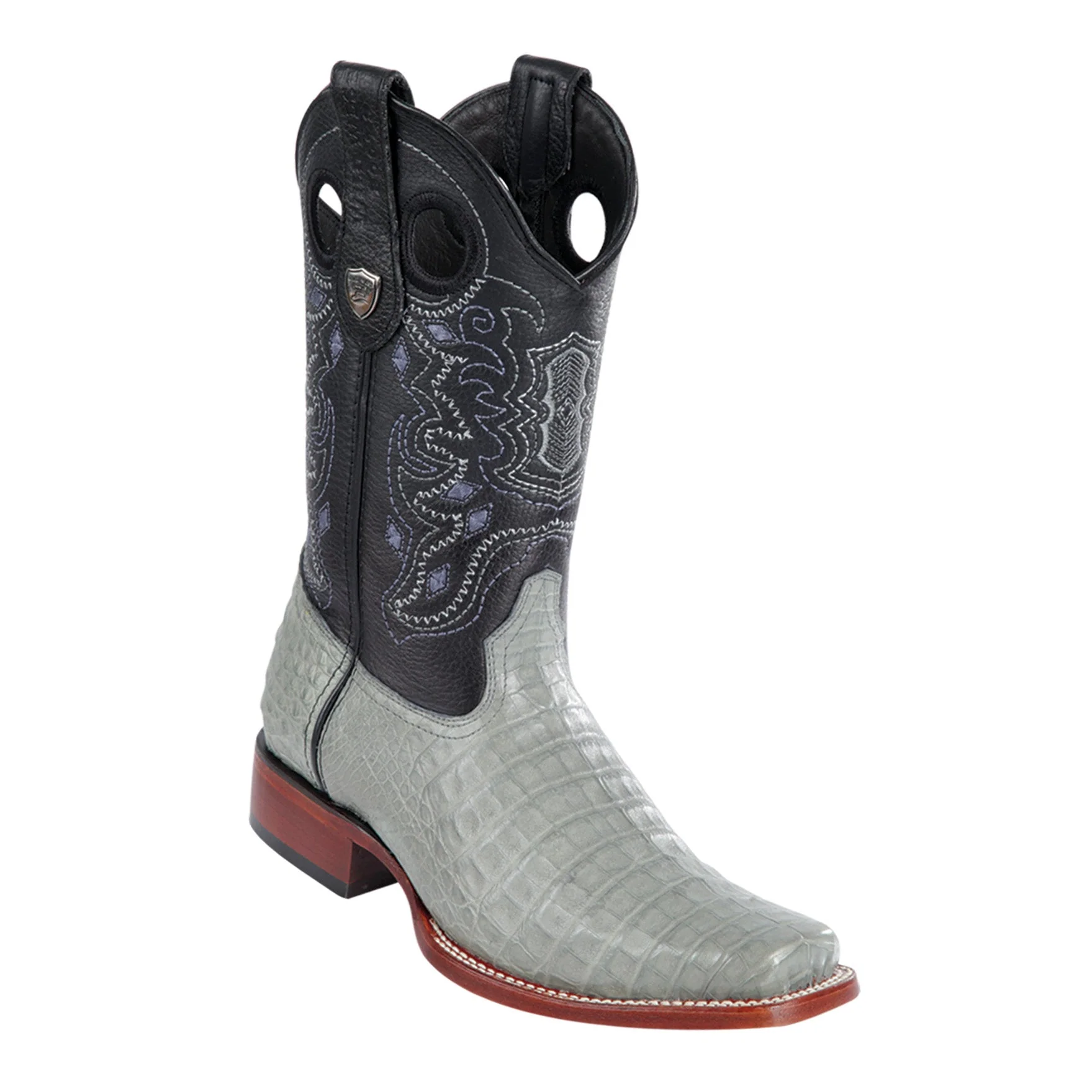 Caiman Belly Square Toe Cowboy Boots - Image 5