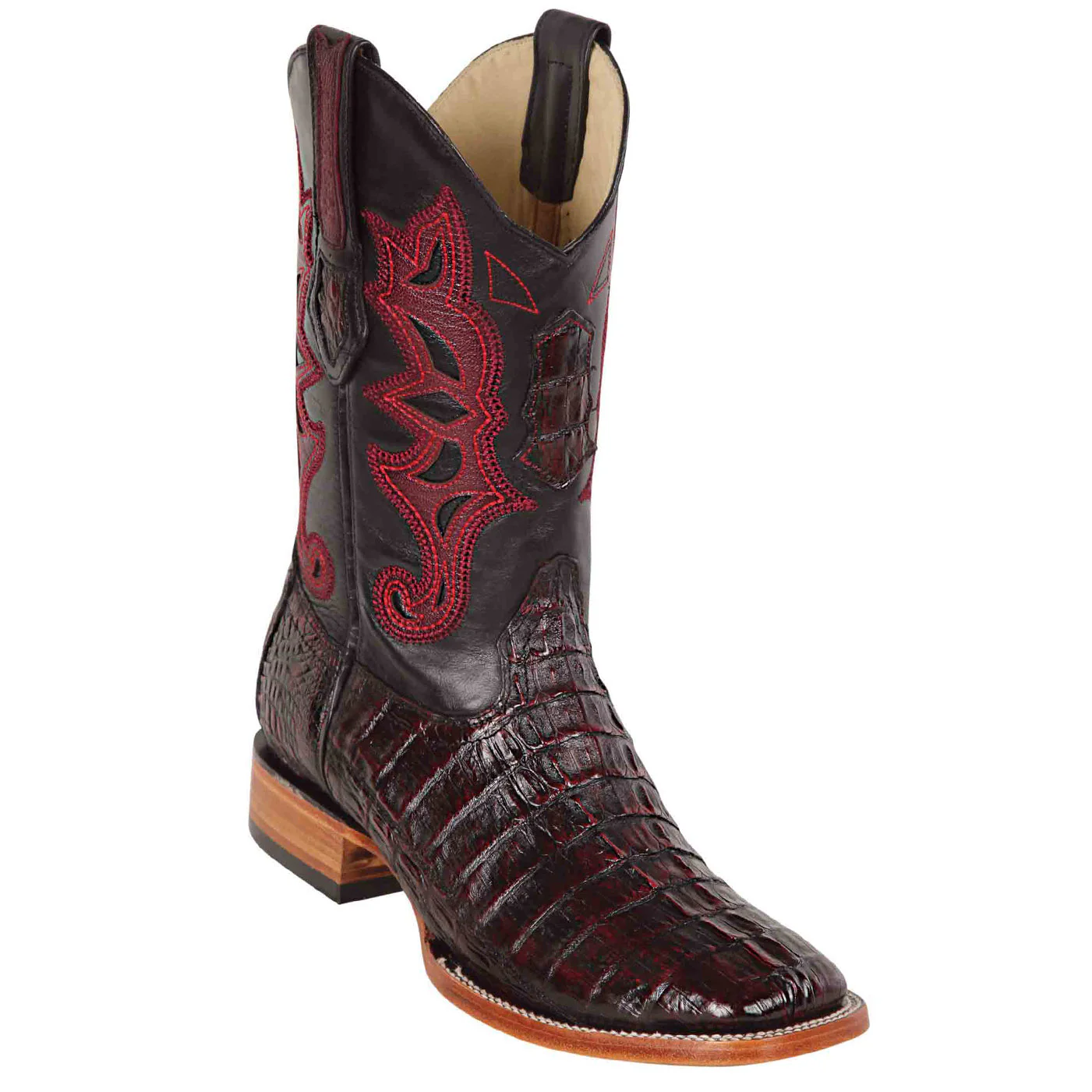 Caiman Square Toe Boots