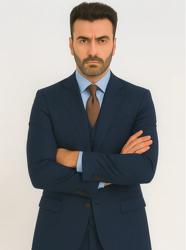 Caravelli Italy Men's Slim Fit Suit – Caravelli Collezione Formal Wear - Image 3