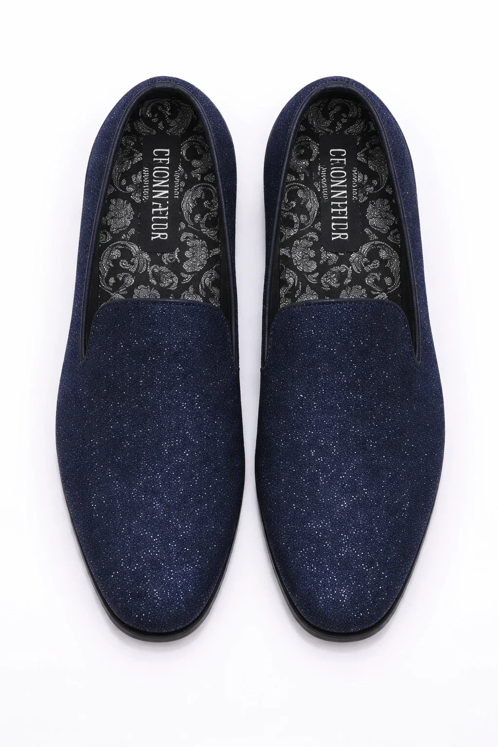 "Cash" Royal Blue Couture 1901 Tuxedo Shoes - Image 6