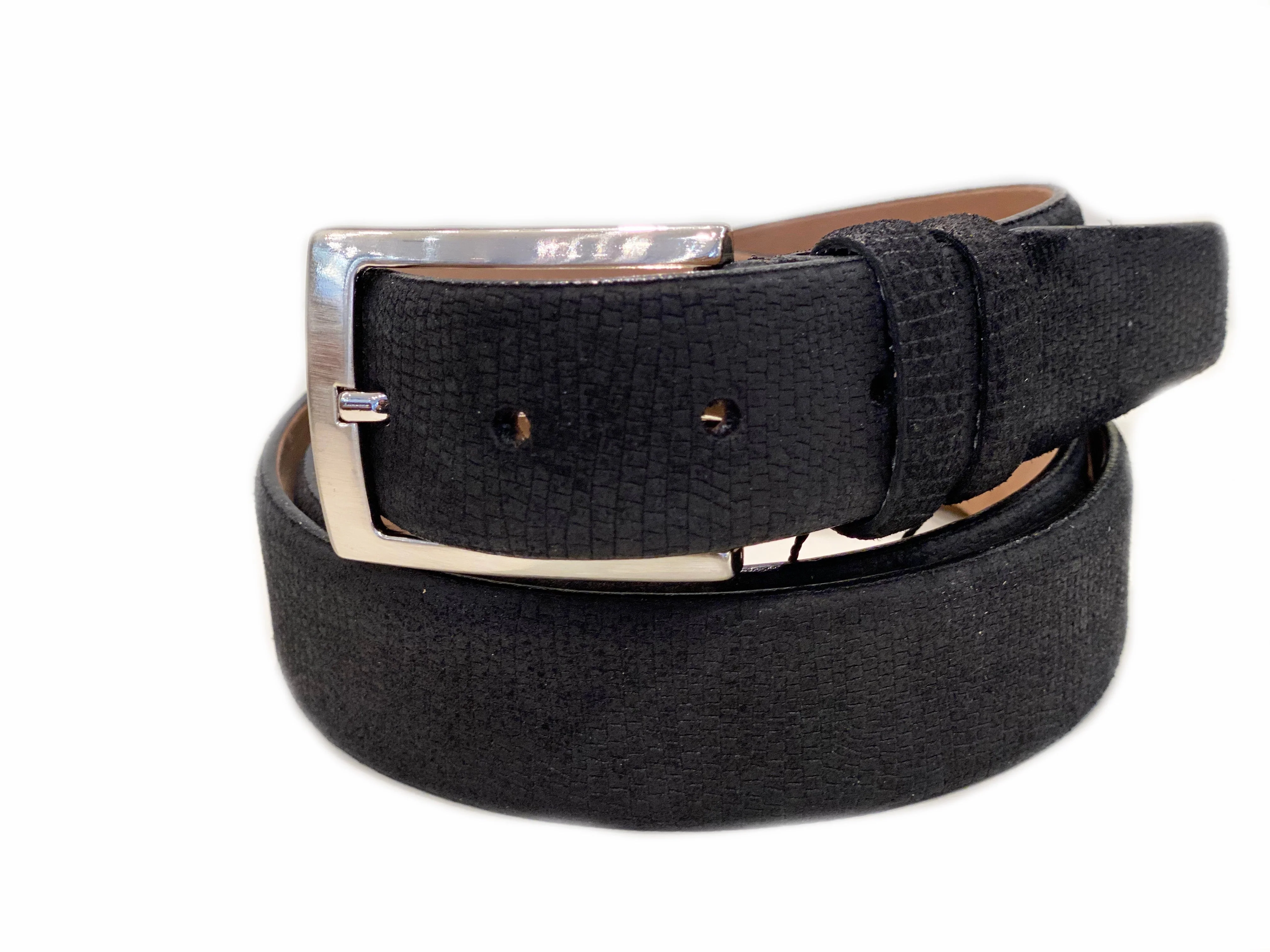 CBelt -1547 Design Suede Belt - Navy Suede - Image 4