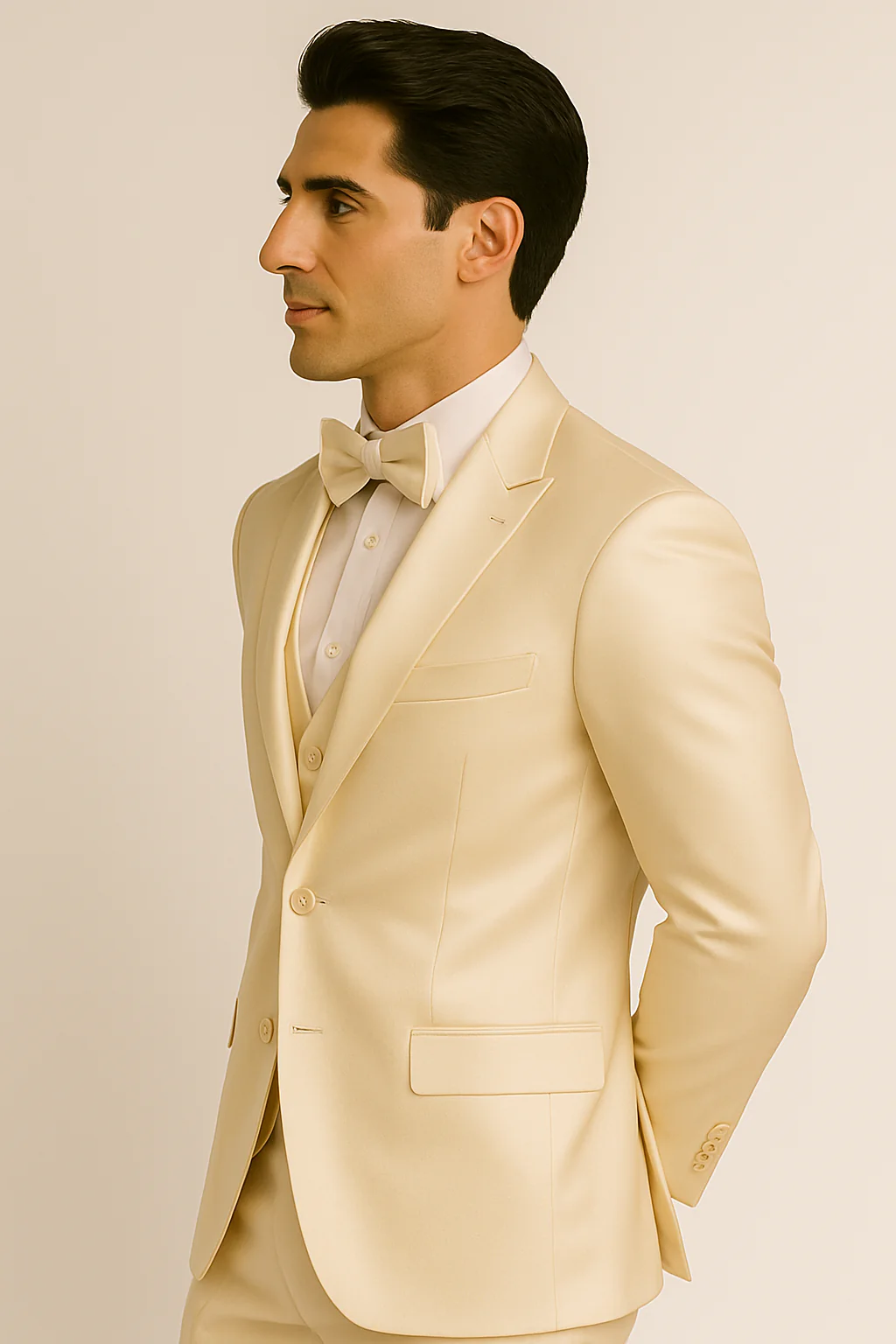 Champagne -4pc-prom-wedding-tux - Image 3