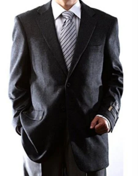 Charcoal Mens Winter Blazers - Cashmere and Winter Fabrics Dress Jacket $99UP