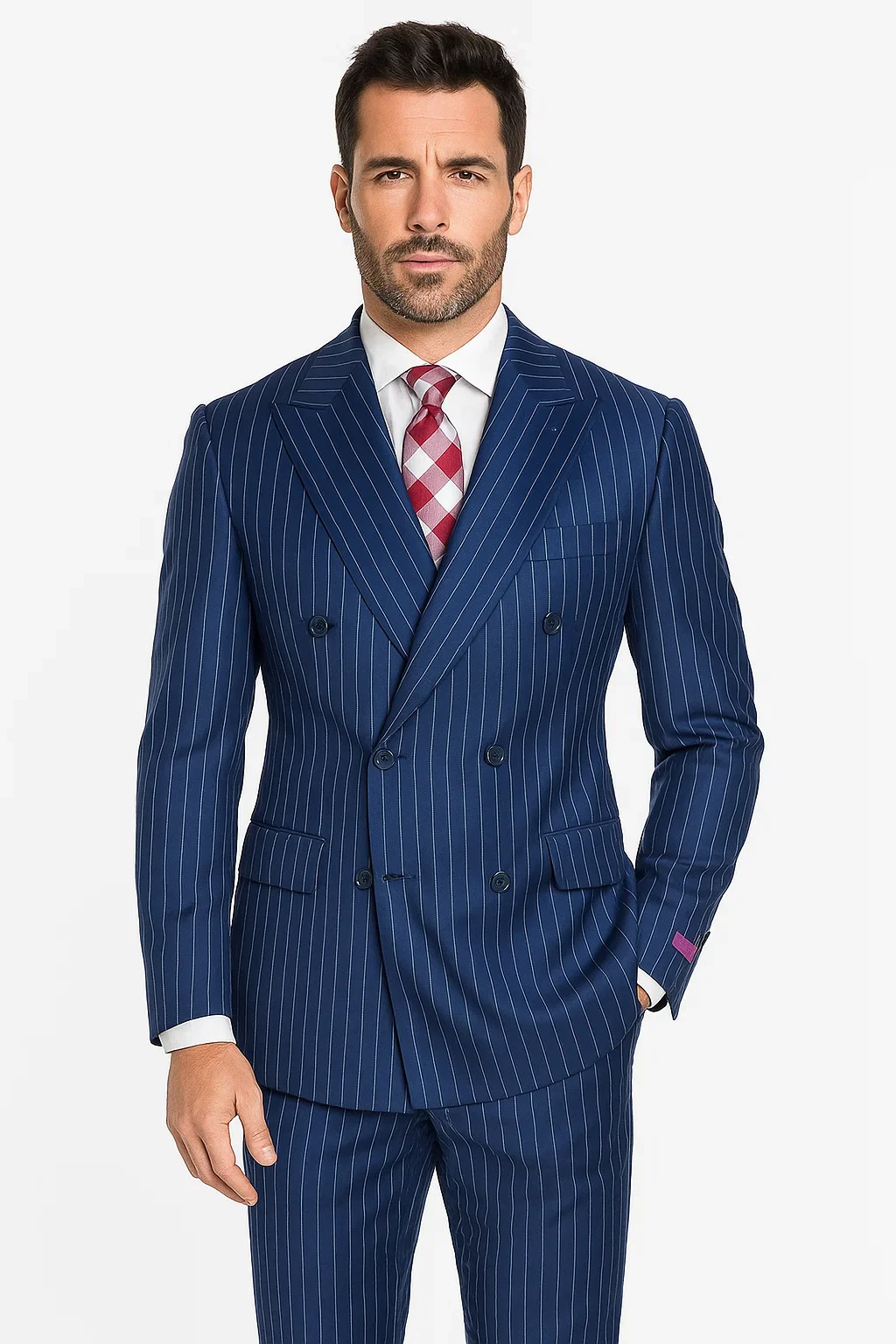 Cheap Plus Size Mens Blue Suit For Big Men Online - Big and Tall Sizes - Image 5