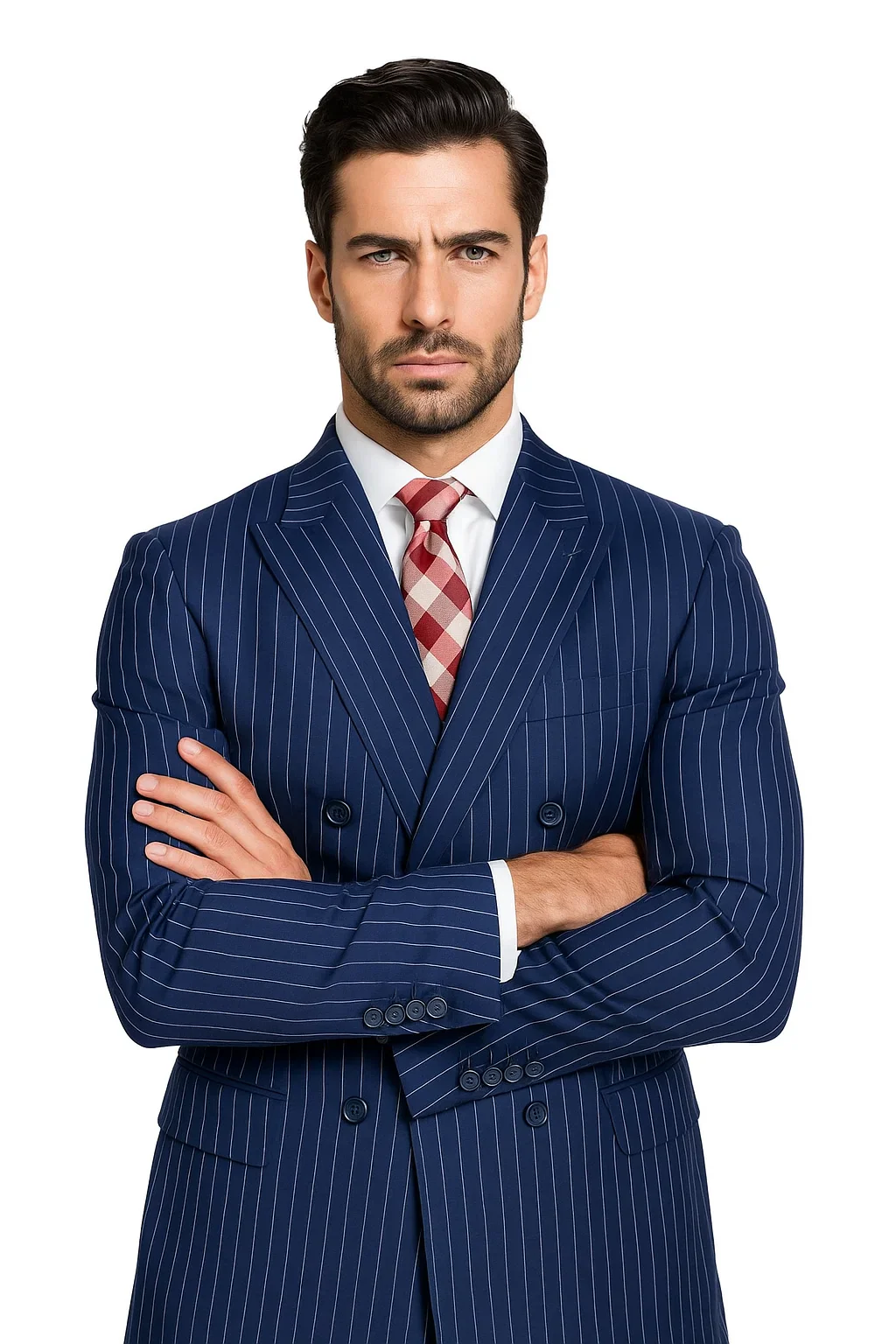 Cheap Plus Size Mens Blue Suit For Big Men Online - Big and Tall Sizes - Image 7