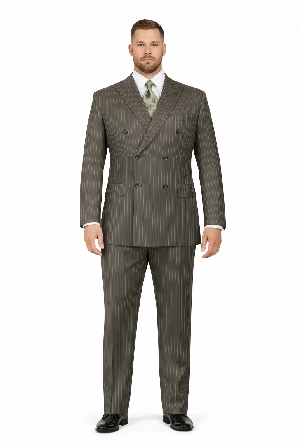 Cheap Plus Size Mens Charcoal Suit For Big Men Online - Big and Tall Sizes - Image 7