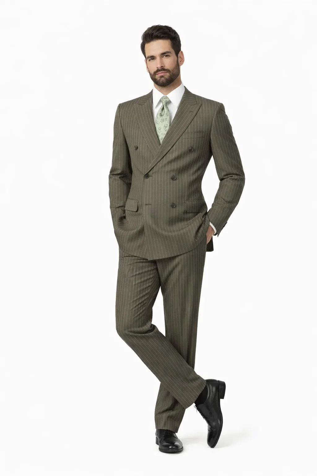 Cheap Plus Size Mens Charcoal Suit For Big Men Online - Big and Tall Sizes - Image 8