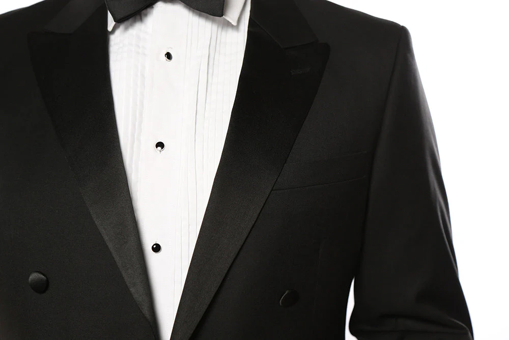 Classic Full Dress Tuxedo Tails 2 Piece Regular Fit In Black - Image 3