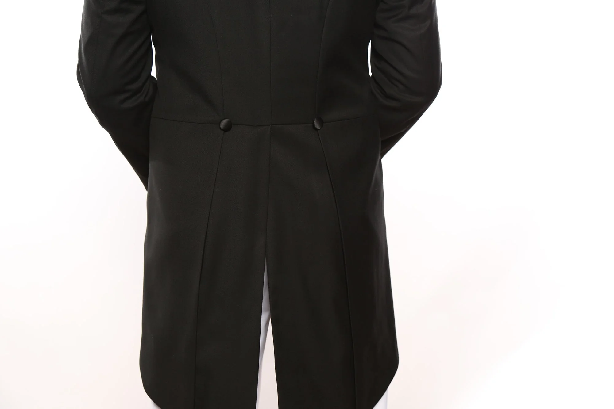 Classic Full Dress Tuxedo Tails 2 Piece Regular Fit In Black - Image 5
