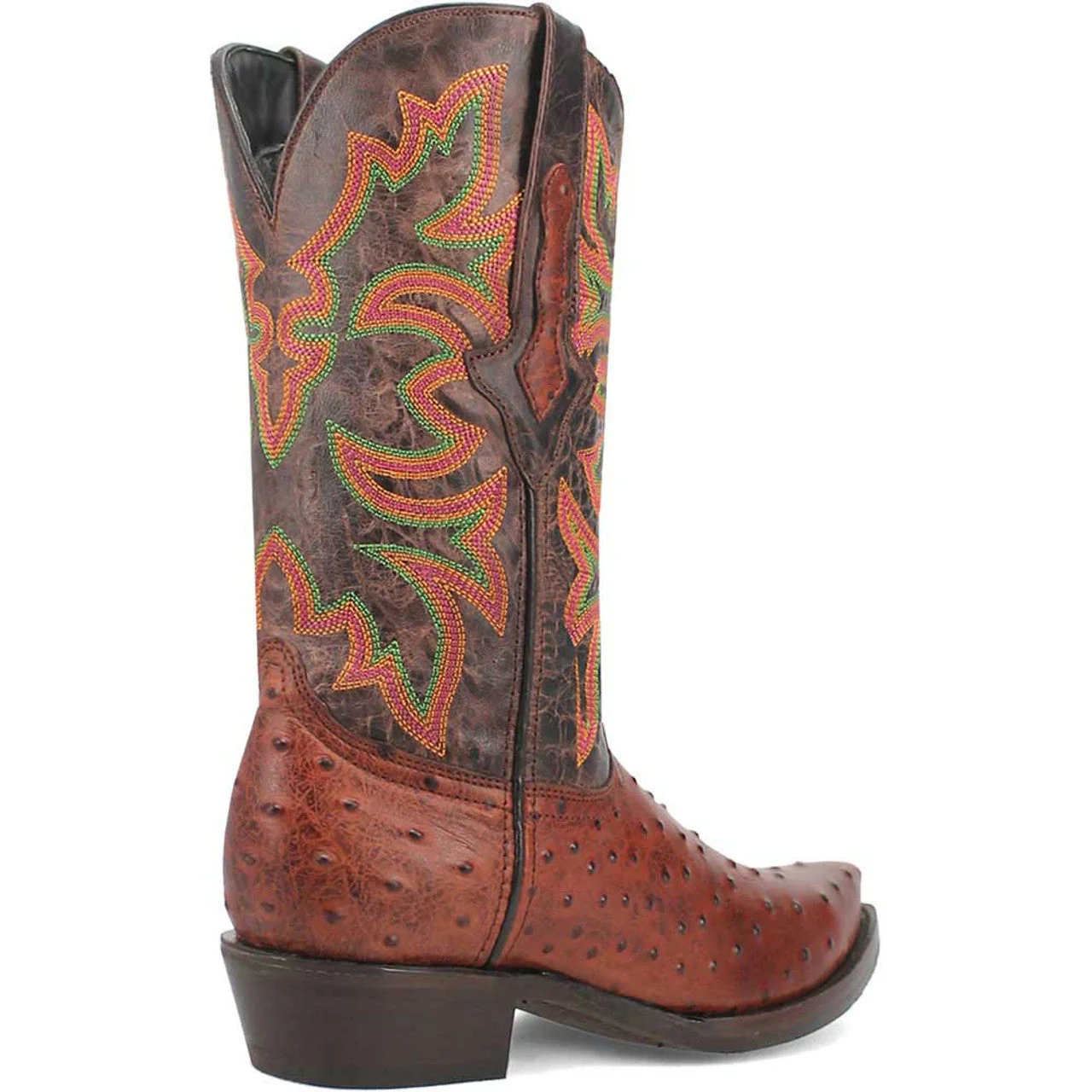 Dingo Cognac Snip Toe Cowboy Boot - Image 8