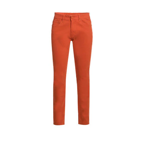 Jeans in Brick color, Skinny fit