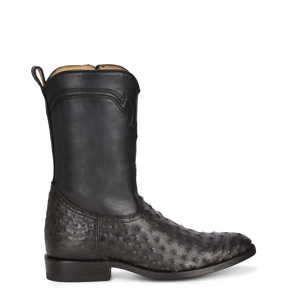 Corral Men's Grey Ostrich J-Toe Cowboy Boot - Image 2