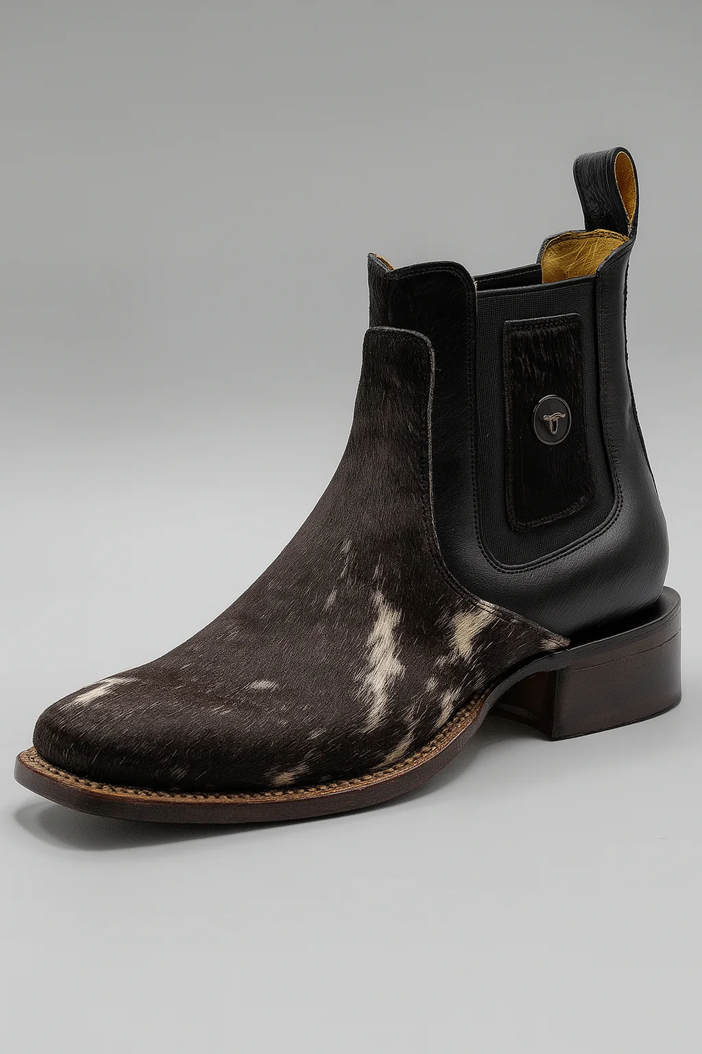 Cowhide Short Cowboy Boots by Hooch Boots - Image 4