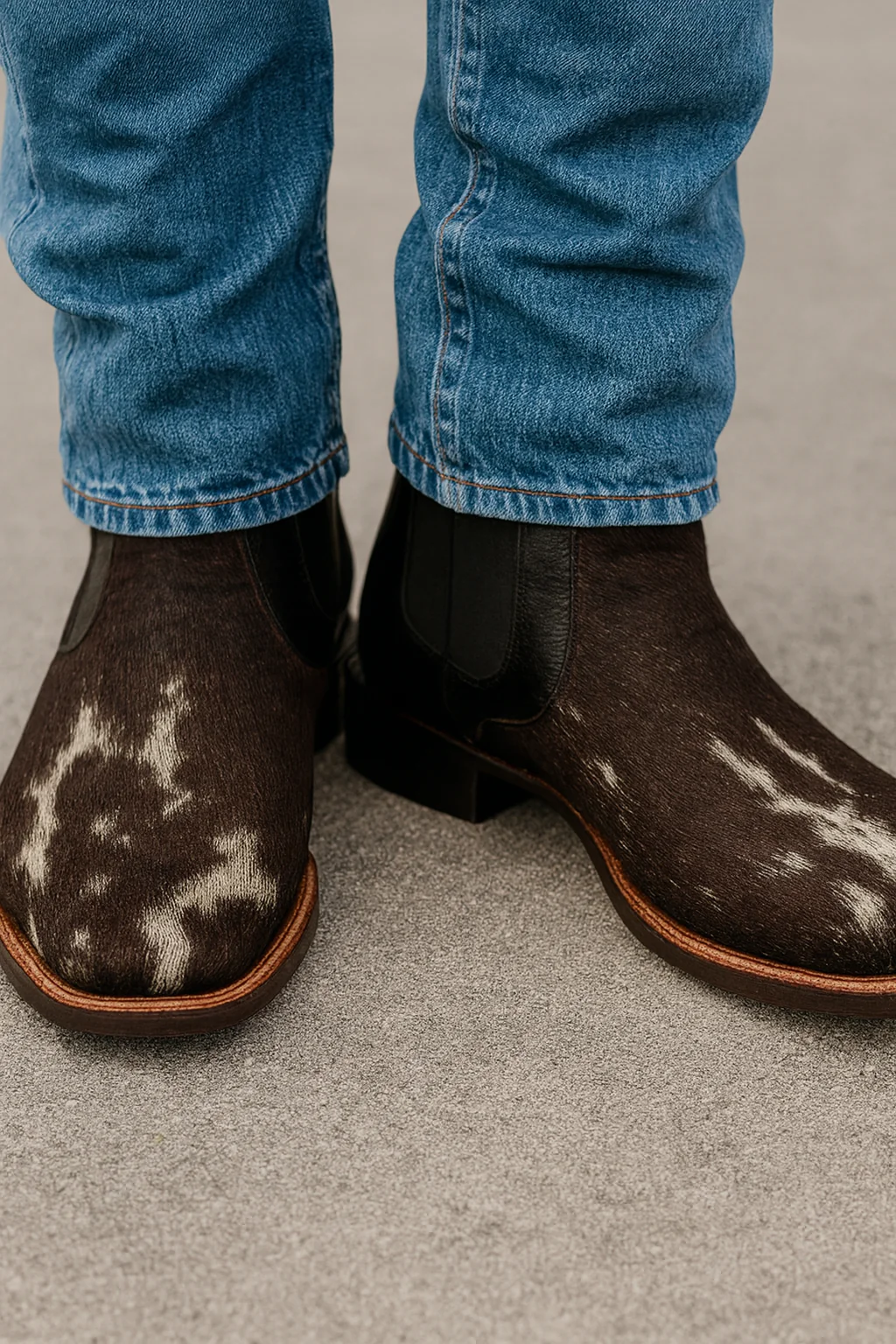 Cowhide Short Cowboy Boots by Hooch Boots - Image 5