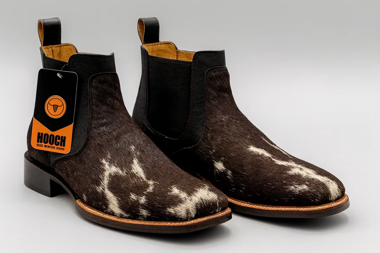 Cowhide Short Cowboy Boots by Hooch Boots - Image 6