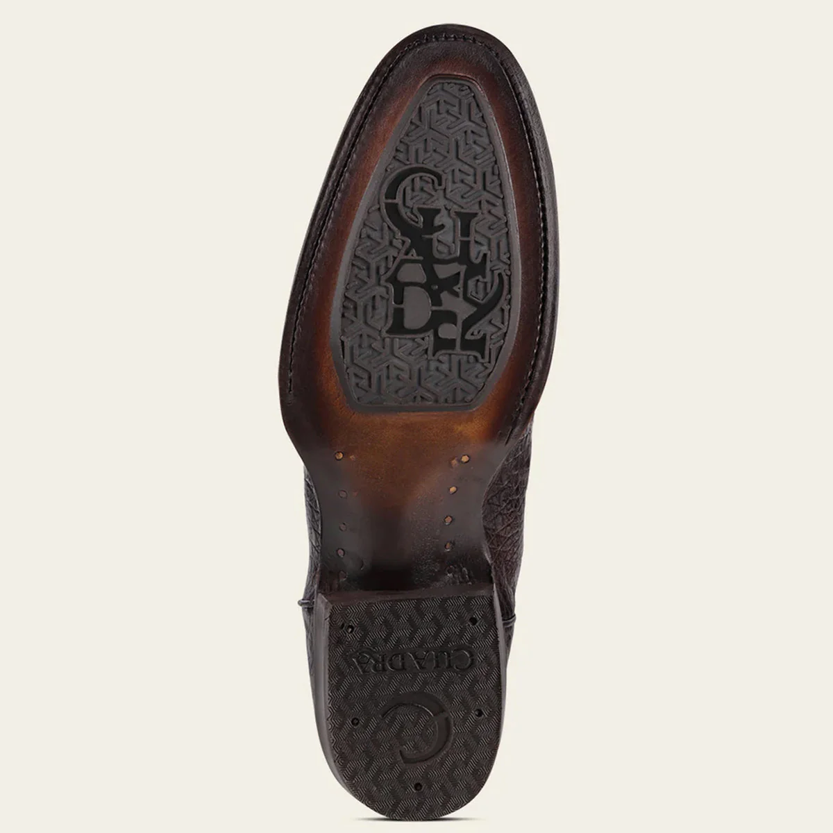 Cuadra Honey Brown Round Toe Caiman Boot - Image 5