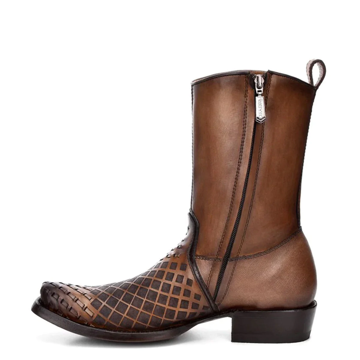 Cuadra Men's Maple Woven Western Boot - Image 4