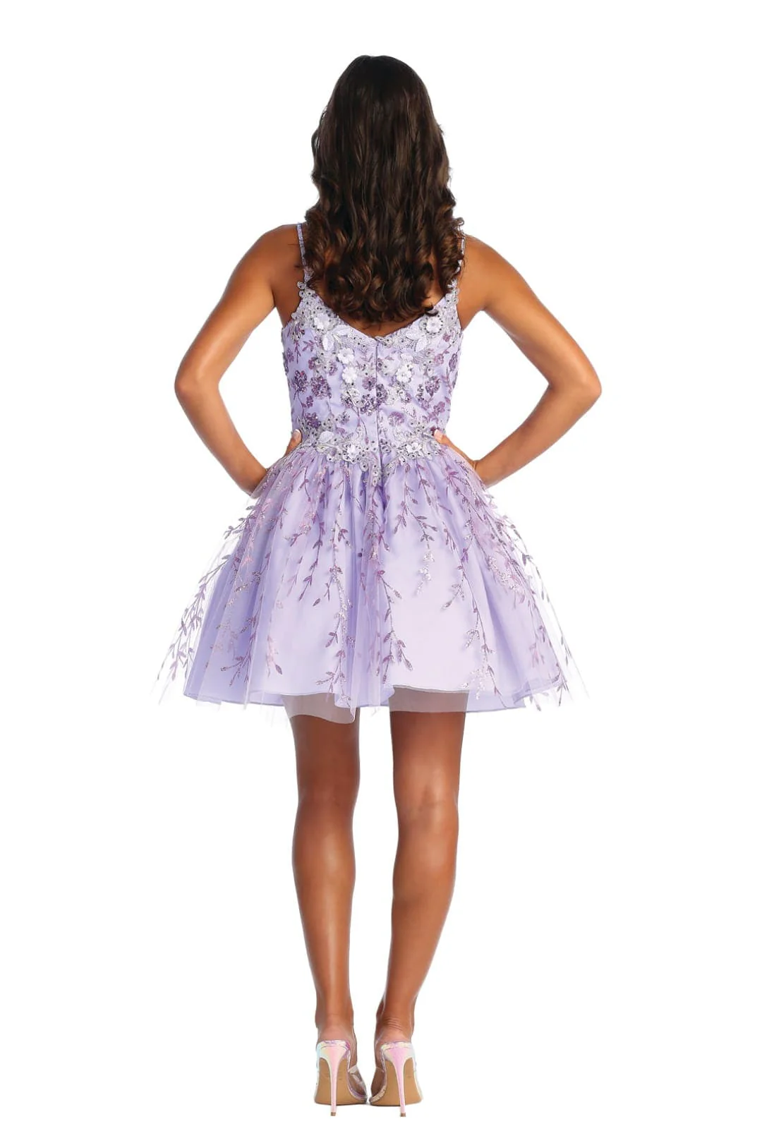 Quince Dama Dresses - Short Quinceanera Dresses in Color Lilac - Image 2