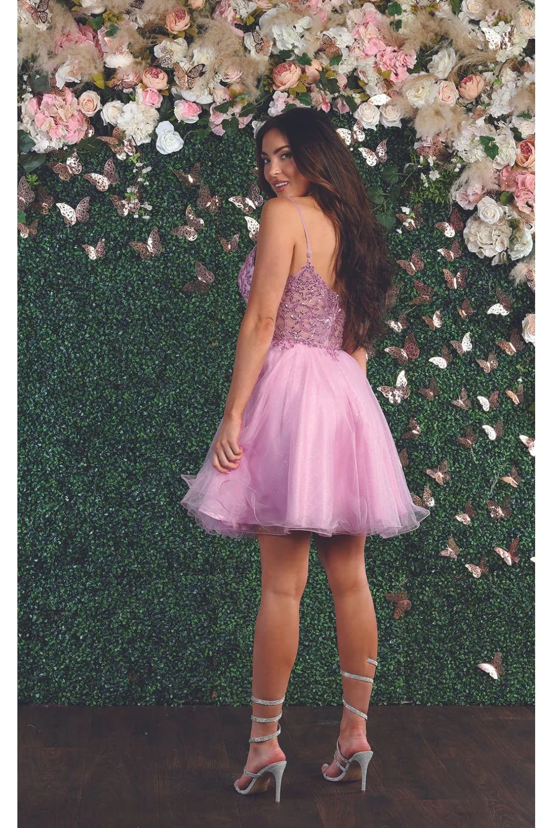Quince Dama Dresses - Short Quinceanera Dresses in Color Pink - Image 2