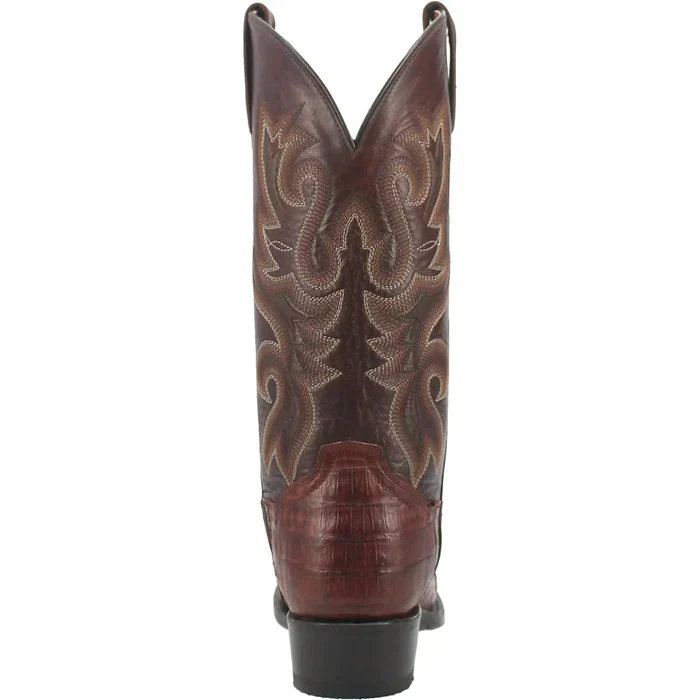 Dan Post Men's Bayou Genuine Caiman Belly Square Toe Boots - Brass - Image 4