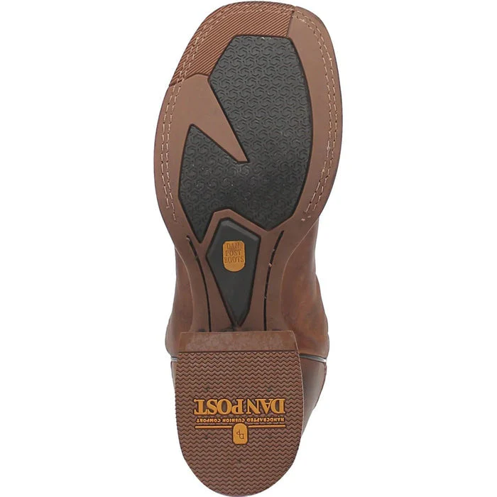 Dan Post Men's Killeen Leather Square Toe Boots - Tan - Image 3