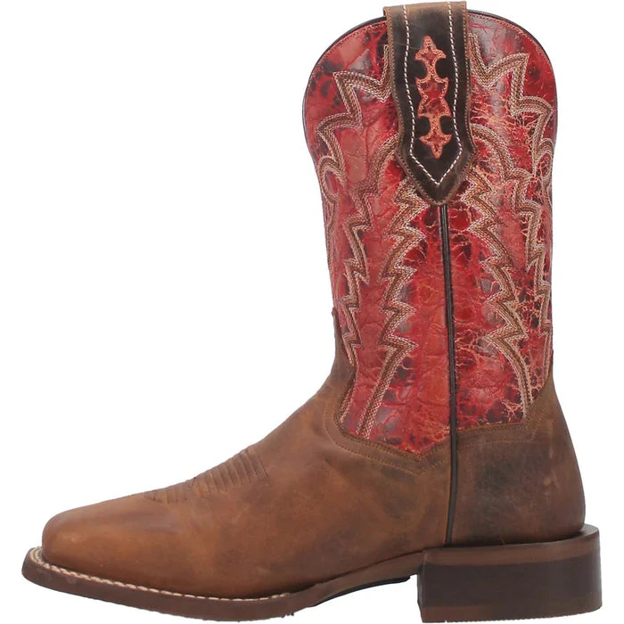 Dan Post Men's Killeen Leather Square Toe Boots - Tan - Image 4