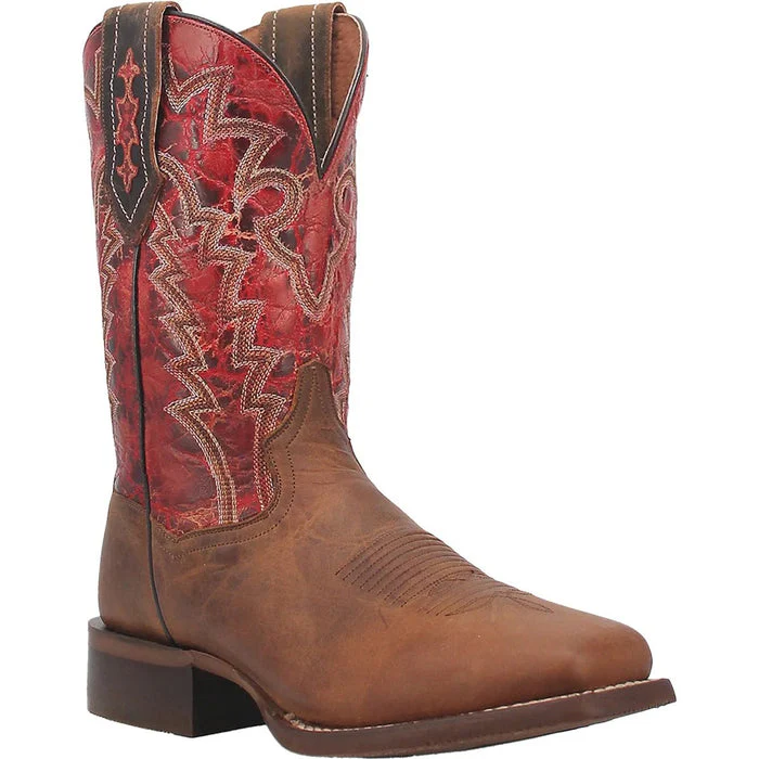 Dan Post Men's Killeen Leather Square Toe Boots - Tan - Image 5