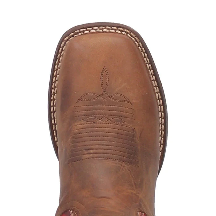 Dan Post Men's Killeen Leather Square Toe Boots - Tan - Image 6