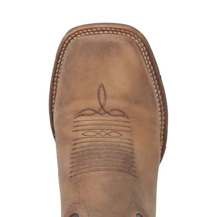 Dan Post Men's Thin Blue Line Genuine Leather Square Toe Boots - Sand - Image 5