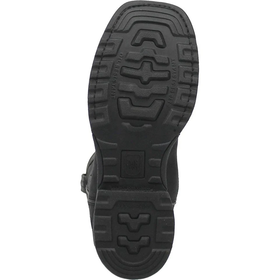 Dan Post Blayde Waterproof Black Square Toe Leather Boot - Image 7