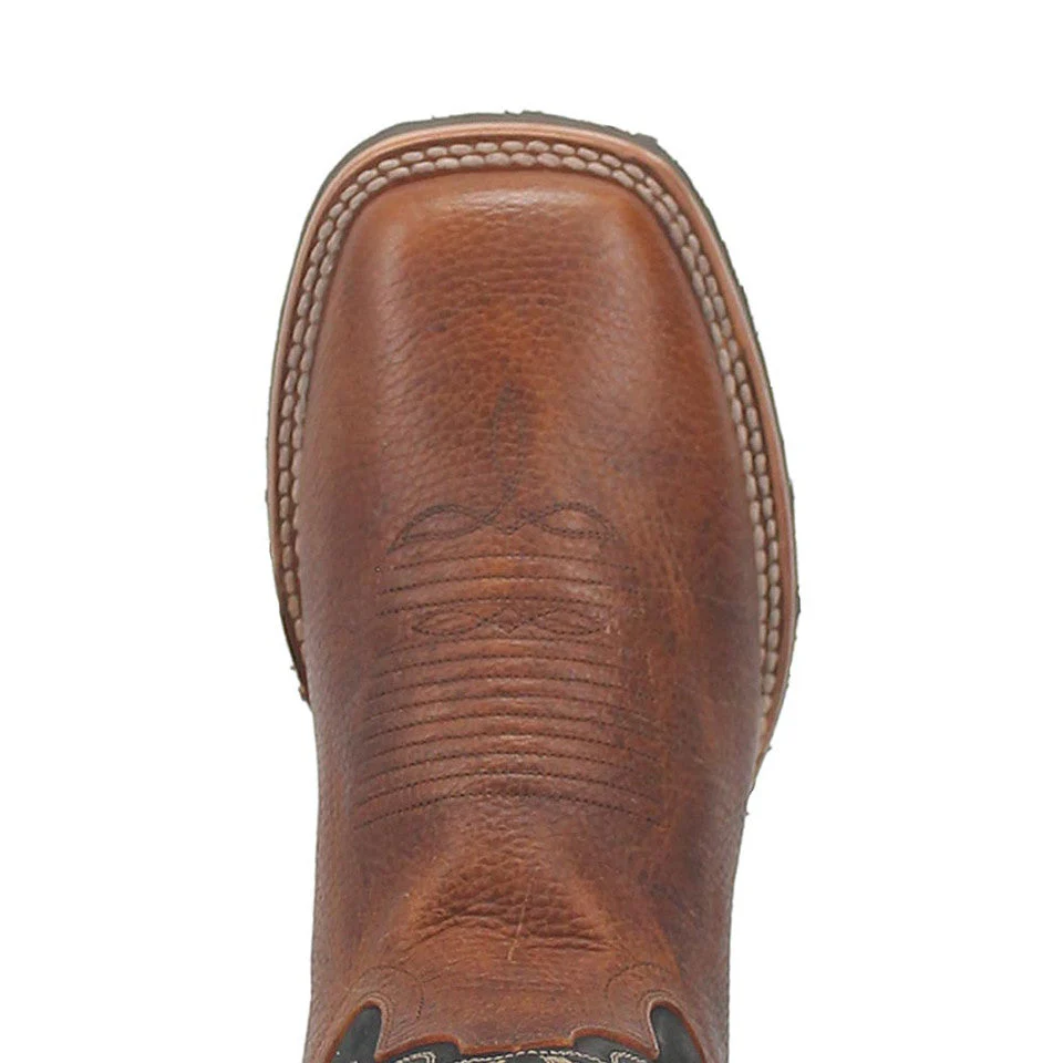 Dan Post Boldon Men’s Cognac Square Toe Leather Boot - Image 6