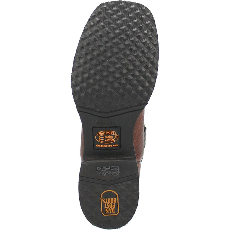 Dan Post Boldon Men’s Cognac Square Toe Leather Boot - Image 7