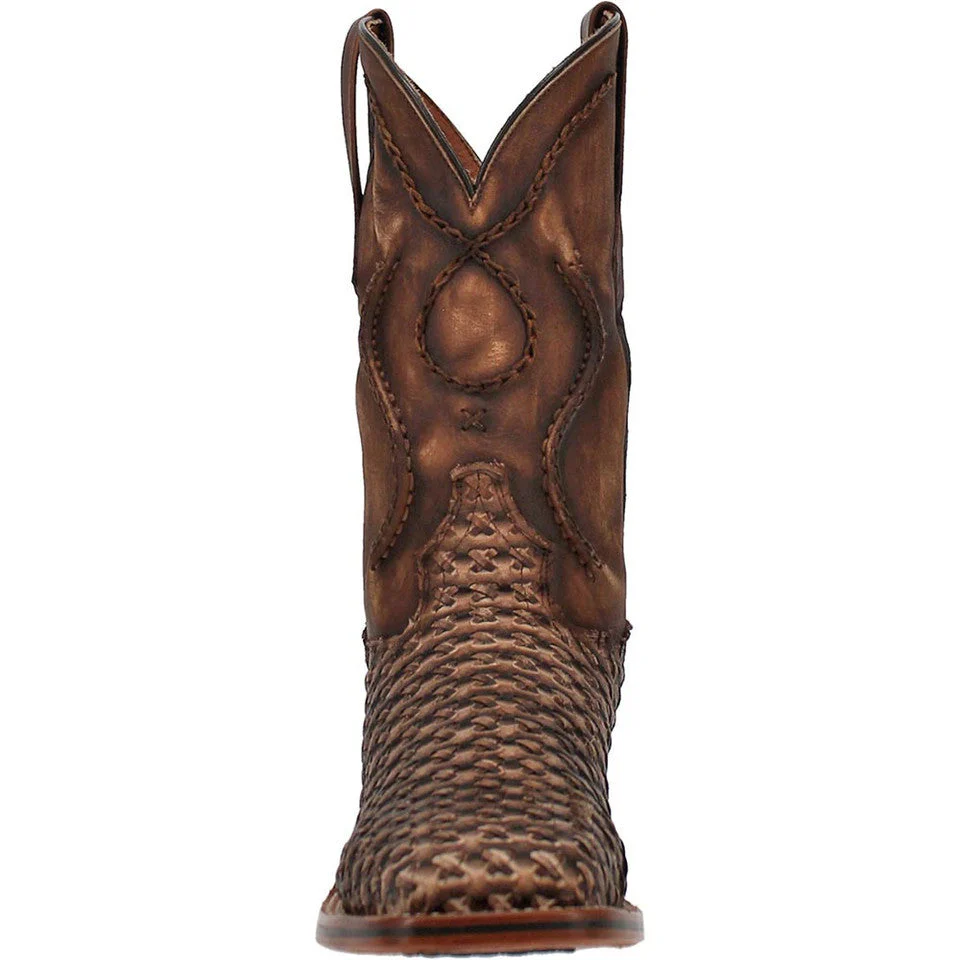 Dan Post Cowboy Certified Stanley Tan Square Toe Leather Boot - Image 5