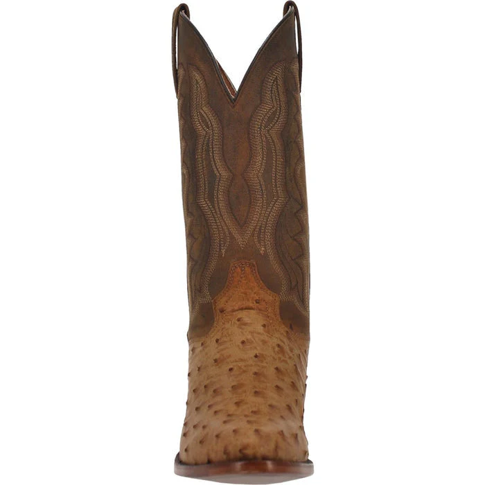 Dan Post Gehrig Men's Saddle Western Ostrich Boots - Image 5