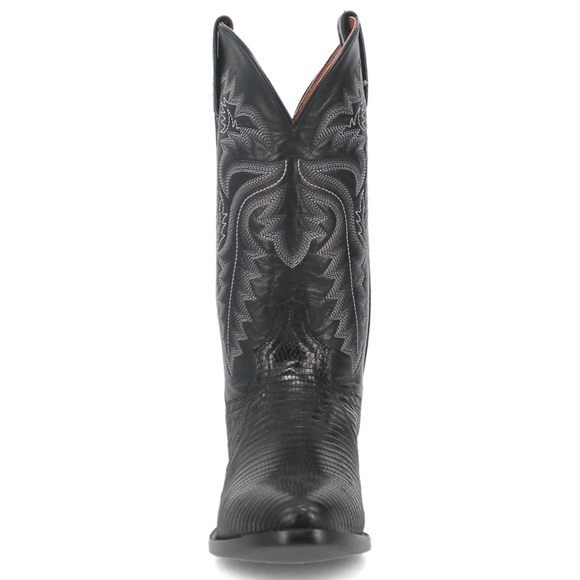 Dan Post Men’s Winston Black Exotic Lizard Leather 13” Round Toe Cowboy Boot - Image 2