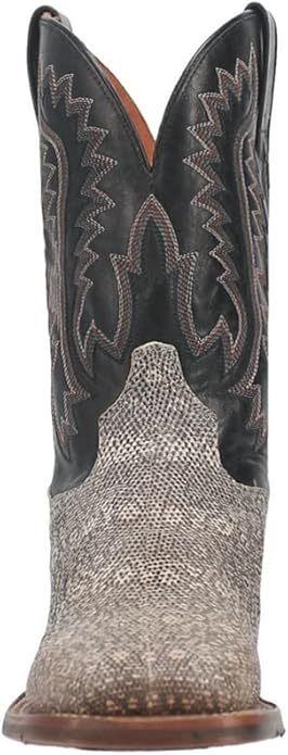 Dan Post Men's Elgin Genuine Lizard Square Toe Boots - Natural - Image 3