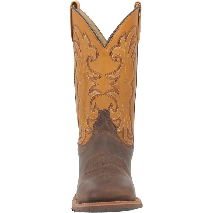 Dan Post Men's Leather Square Toe Boots - Tan - Image 3